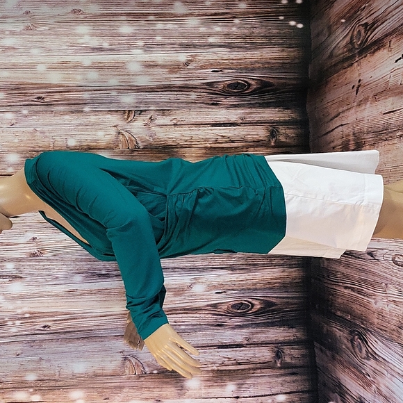 NWOT Ann Taylor Women's Long Sleeve V-Neck Cross Front Blouse Size M - Picture 5 of 9